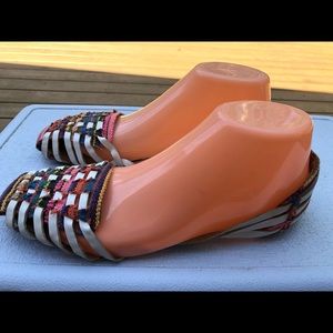 Bonnilel Women’s Multi-Color Slip On Sandals SZ. 8